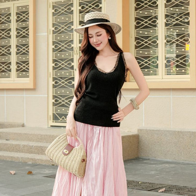 Áo Nữ JOVEN Alba 2 Dây Thun Phối Ren