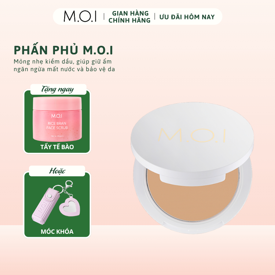 Phấn Phủ M.O.I Baby Skin Powder 10g