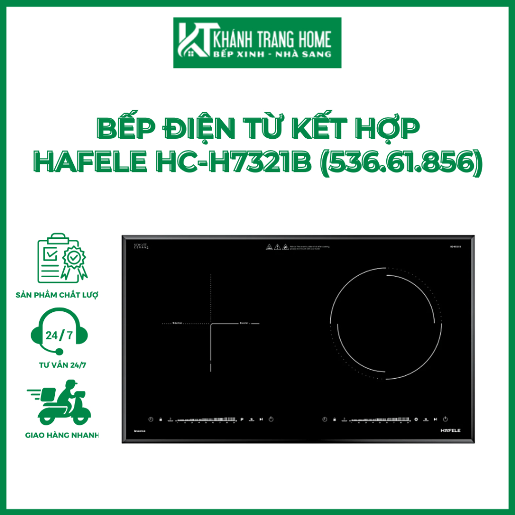 Bếp điện từ kết hợp HAFELE HC-H7321B (536.61.856) - Khánh Trang Home