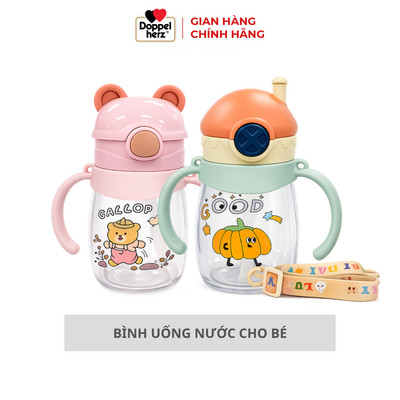[HB + Gifts] Bình uống nước có van chống sặc cho bé dung tích 400ml