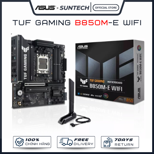 Bo Mạch Chủ Mainboard ASUS TUF Gaming B850M-E WiFi | AMD Socket AM5, mATX, DDR5, PCIe 5.0 - Hàng Chí