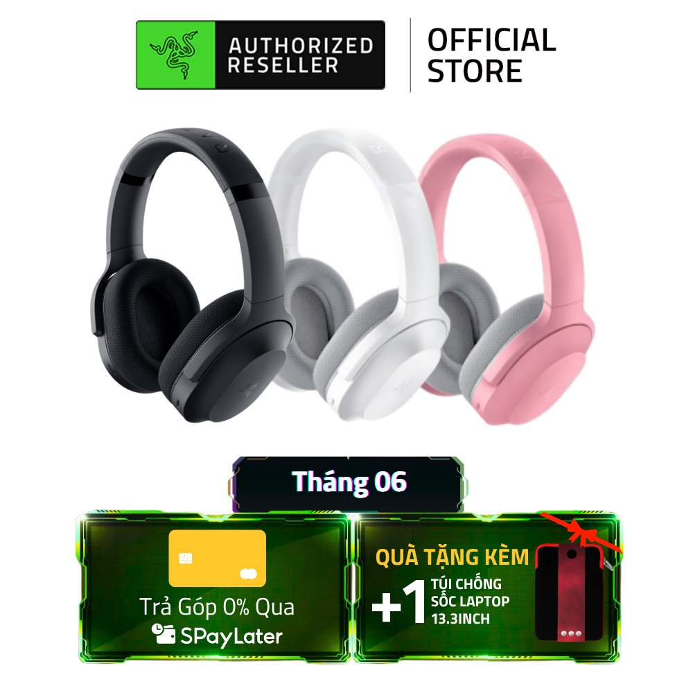 Tai Nghe Razer Barracuda Không Dây | TITANIUM 50MM Driver | Mic Khử Ồn BEAMFORMING | FOAM FLOWKNIT Ê