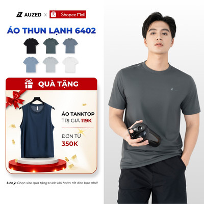 Áo Thun Thể Thao Nam AUZED Form Regular Cổ Tròn, Áo Thun Lạnh Thể Thao Co Giãn Thoáng Khí 6402