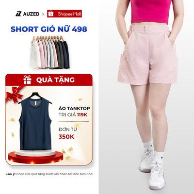 Quần Short Gió Nữ AUZED Form Regular Cạp Chun Co Giãn, Quần Short Nữ Thể Thao Năng Động 498