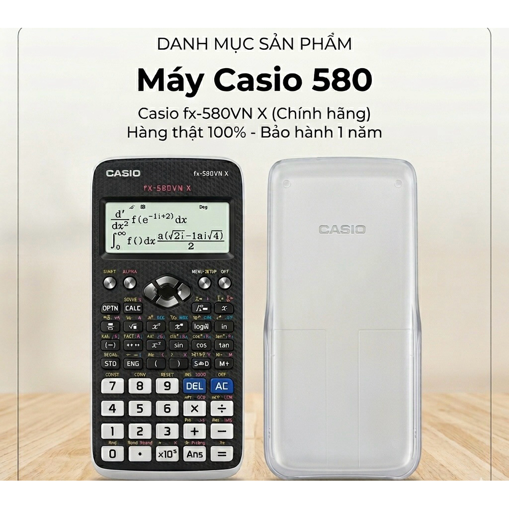 Máy tính CASIO 580VN X CŨ (độ mới 85-99%) | CASIO 580VN X CŨ CHÍNH HÃNG
