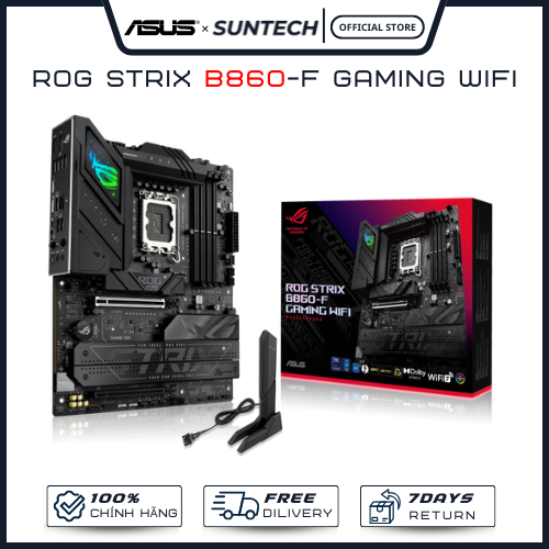 Bo Mạch Chủ Mainboard ASUS ROG Strix B860-F Gaming WiFi | Intel Socket LGA1851, DDR5, PCIe 5.0 - Hàn