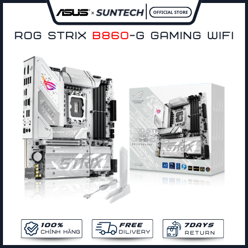 Bo Mạch Chủ Mainboard ASUS ROG Strix B860-G Gaming WiFi | Intel Socket LGA1851, mATX, DDR5 - Hàng Ch