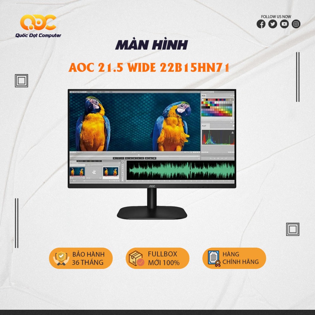 Màn hình AOC 21.5" Wide 22B15HN/71
