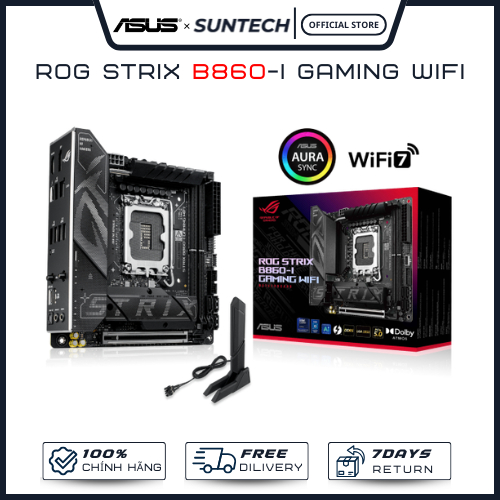 Bo Mạch Chủ Mainboard ASUS ROG Strix B860-I Gaming WiFi | Intel Socket LGA1851, Mini-ITX, DDR5 - Hàn