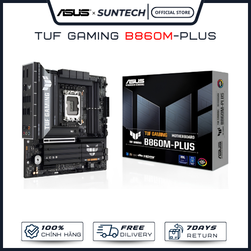 Bo Mạch Chủ Mainboard ASUS TUF Gaming B860M-Plus | Intel Socket LGA1851, mATX, DDR5, LAN 2.5Gb - Hàn