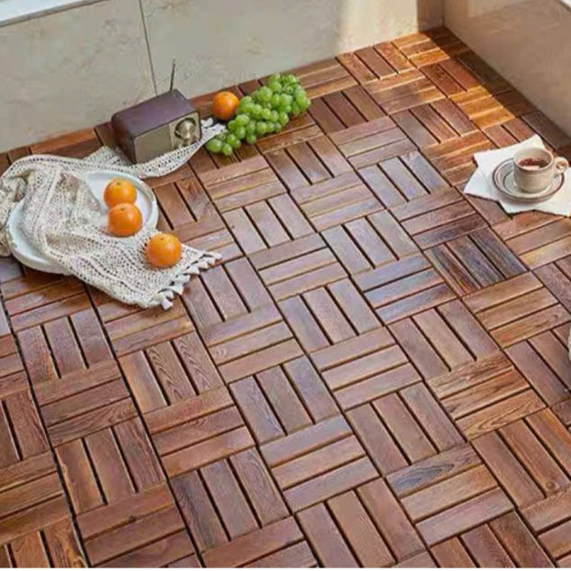 Sàn gỗ ban công 30x30x2cm, ván sàn nhà tắm, sân vườn, sân thượng ngoài trời chống trơn trượt