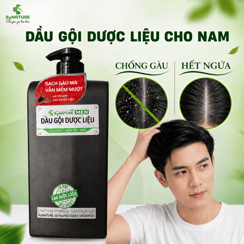 Dầu Gội BYNATURE Chống Gàu, Hết Ngứa Sạch Da Đầu 600g