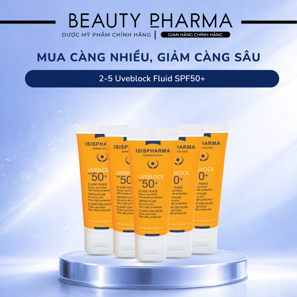 [COMBO] 2-5 ISIS PHARMA UVEBLOCK FLUIDE SPF50+
