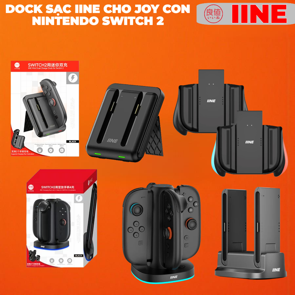 Dock sạc IINE cho Joy Con Nintendo Switch 2