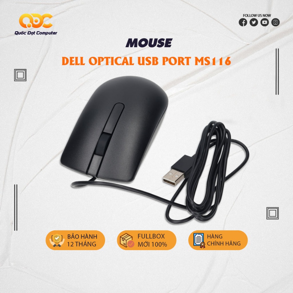 CHUỘT QUANG VI TÍNH DELL MS116