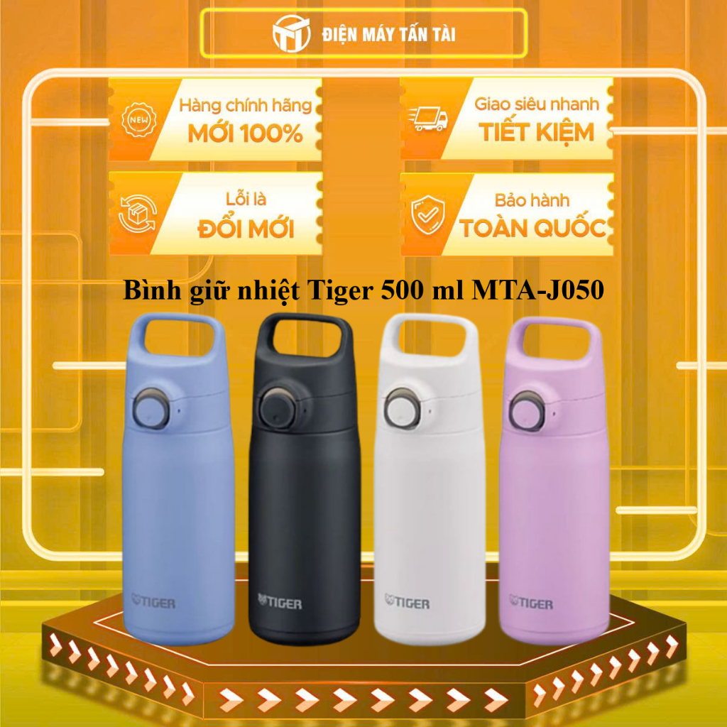 (TOÀN QUỐC) - MTA-J050 - Bình giữ nhiệt Tiger 500 ml MTA-J050-WH/MTA-J050-KZ/MTA-J050-PI/MTA-J050-AH