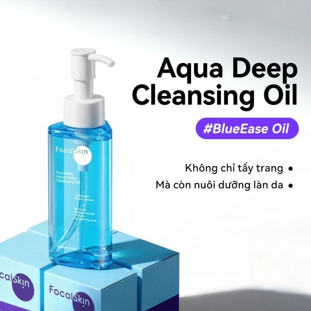 Ảnh 2 của Dầu tẩy trang FOCALSKIN Aqua Deep Cleansing Oil giúp làm sạch lớp trang điểm, dịu nhẹ 100ml