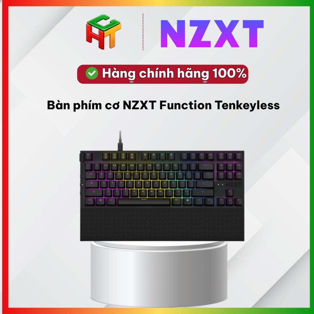 Bàn phím cơ NZXT Function Tenkeyless (Gateron Red switch)
