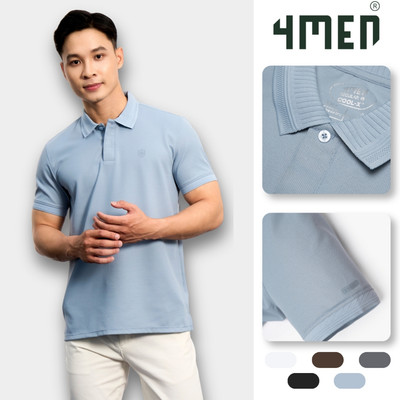 Áo Polo Cool-X In Logo Bông Tuyết Form Regular PO185 Sang Trọng, Chỉn chu, Thoáng Mát