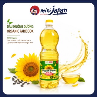 Dầu Hướng Dương Organic Faricook Nga 1L - Lựa Chọn Vàng Cho Sức Khỏe Gia Đình