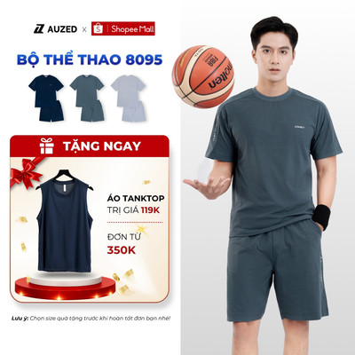 Bộ Quần Áo Nam Thể Thao AUZED Mùa Hè, Set Bộ Thể Thao Nam Form Regular Năng Động Trẻ Trung 8095