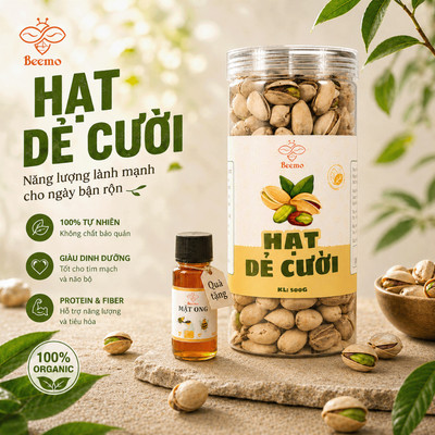 Hạt Dẻ Cười Rang Muối Beemo – Hạt Dẻ Cười Mỹ Tách Vỏ, Giòn Ngon, Béo Bùi | Hạt Dẻ Cao Cấp