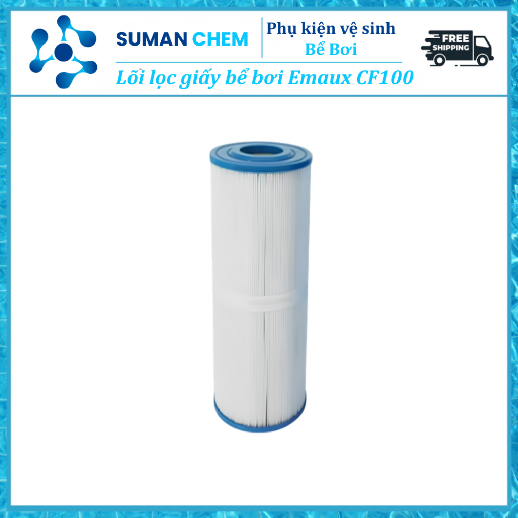 Lõi Lọc Giấy Emaux CF100-CE Lõi Lọc Cartridge Thay Thế Cho Bình Lọc Giấy CF100