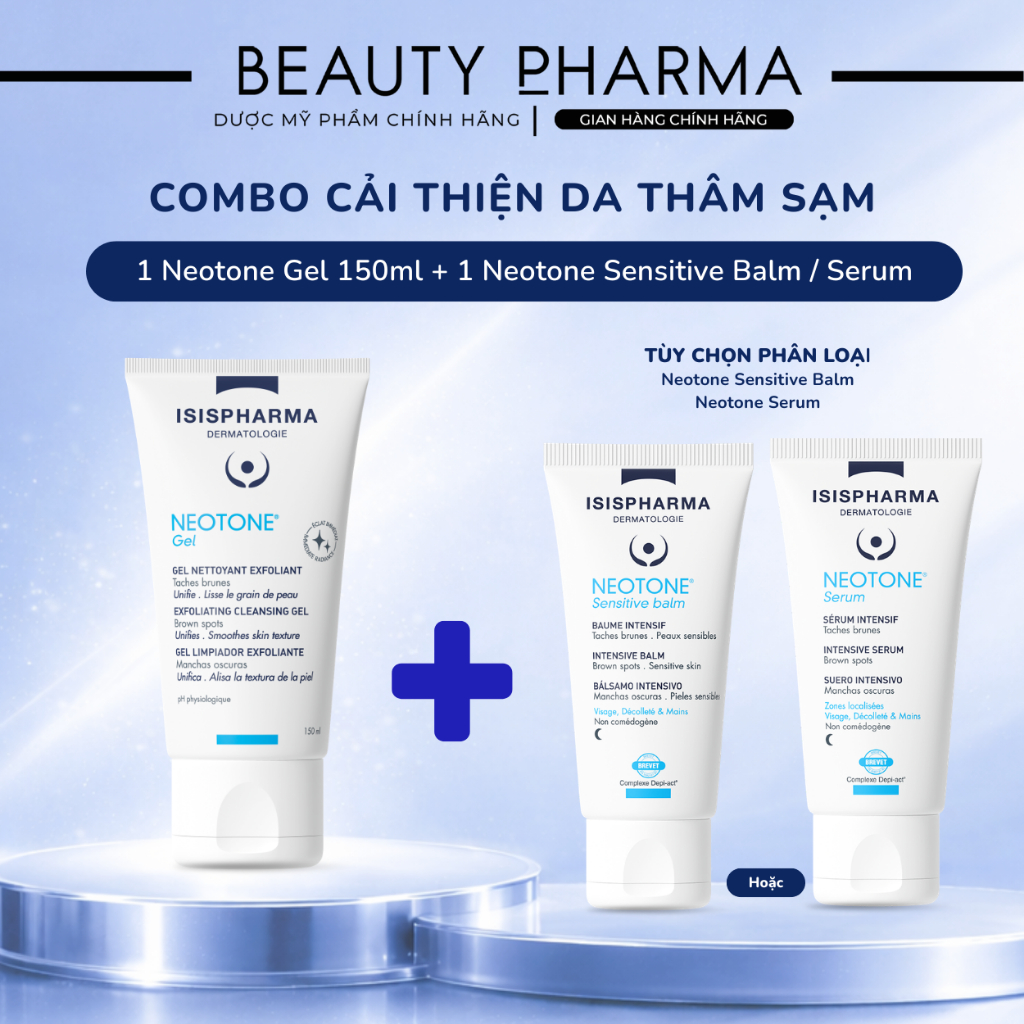 [COMBO] ISIS PHARMA NETONE GEL + NEOTONE SENSITIVE BALM / SERUM