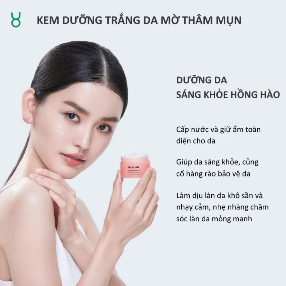 Ảnh 8 của Kem dưỡng da FOCALSKIN BRIGHTVNING CREAM giúp cung cấp độ ẩm cho da, dưỡng trắng da 30g.