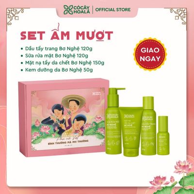 [HỎA TỐC] [SET QUÀ 20.10] Bộ Sản Phẩm Bơ Nghệ Chăm Da Mềm Mịn
