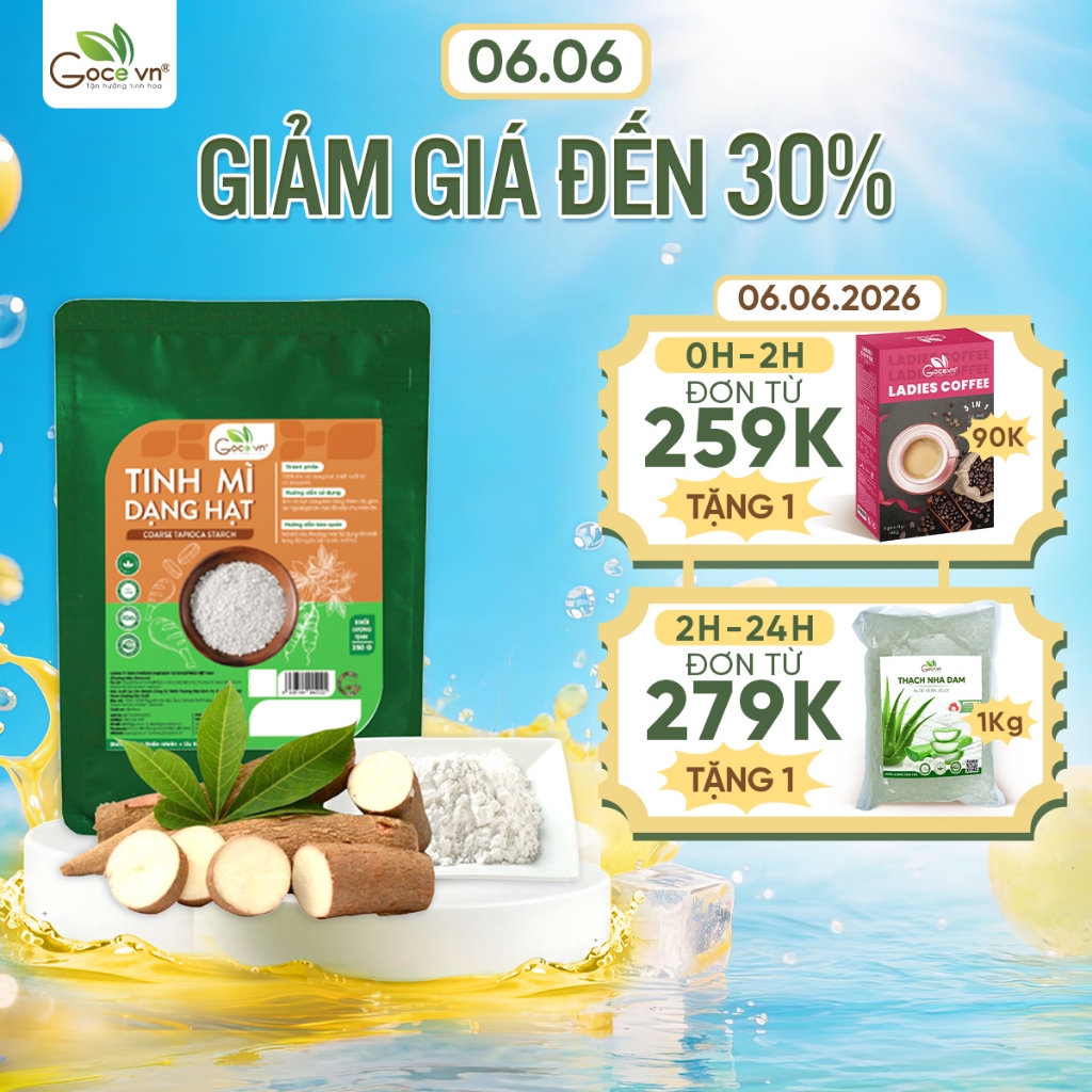 Tinh bột mì dạng hạt Goce - Túi 350g