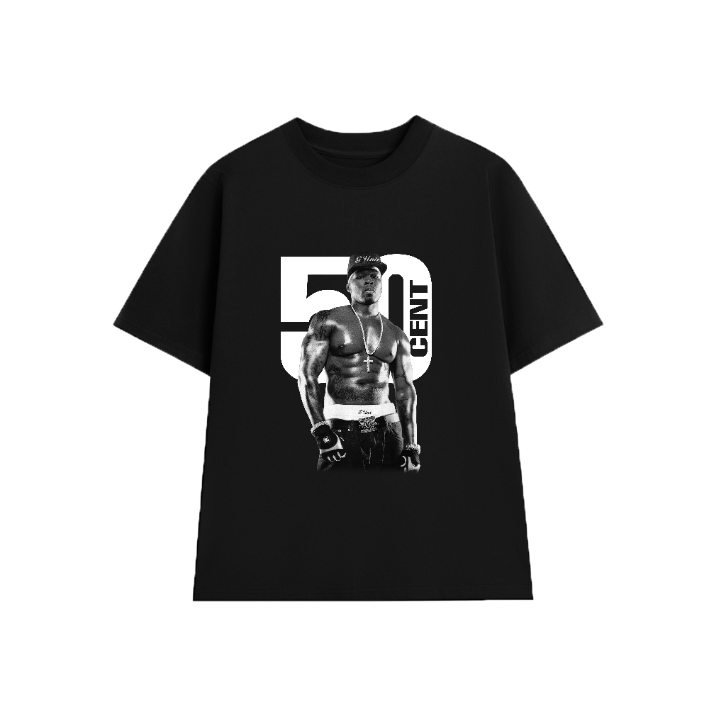 Áo Thun 50 Cent C001, Unisex Form Rộng Cotton Mềm
