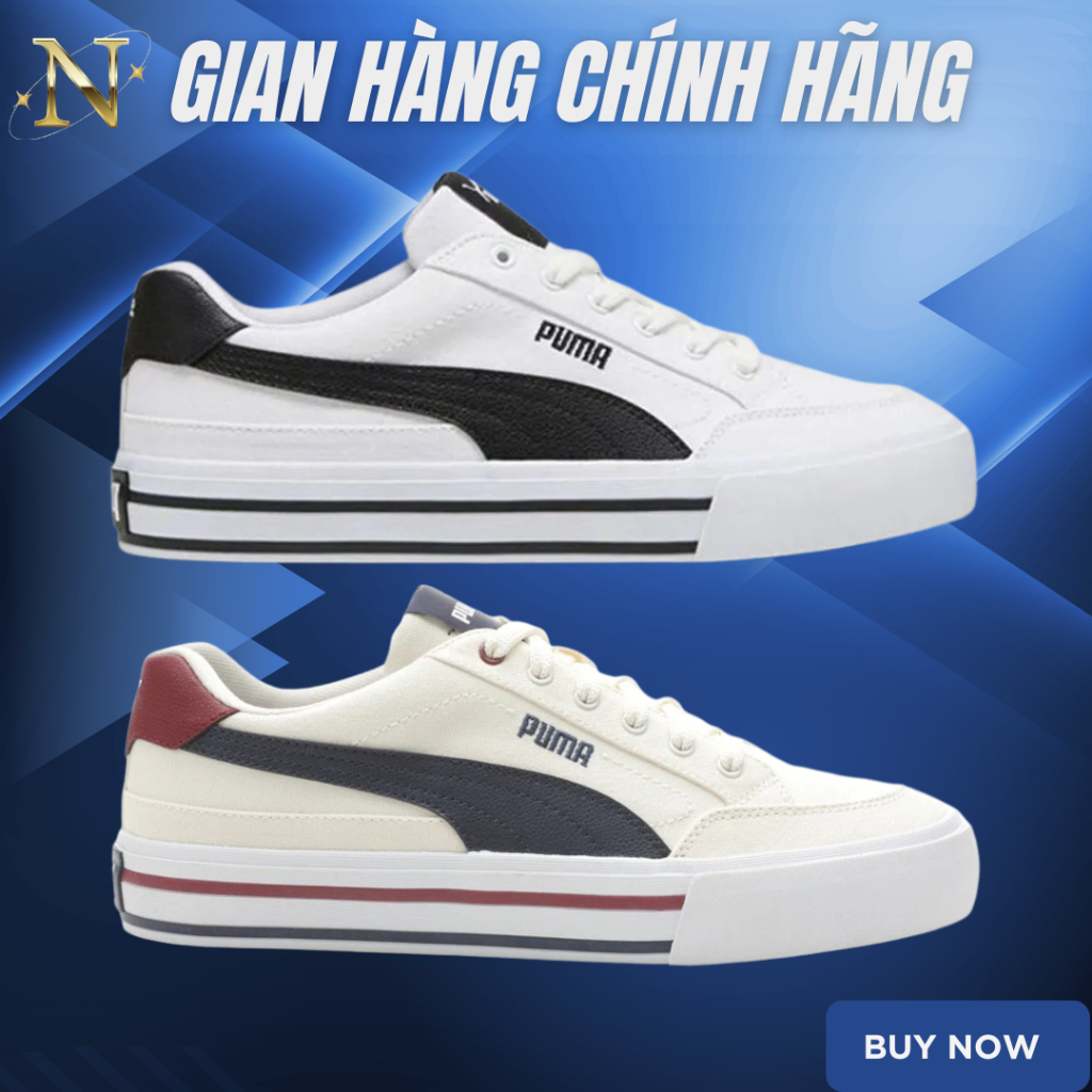 [𝙎𝘼𝙇𝙀 Chính Hãng] Giày Puma Court Classic Vulcanized AUTHENTIC. Giày Sneaker Puma Court Basic Nam Nữ