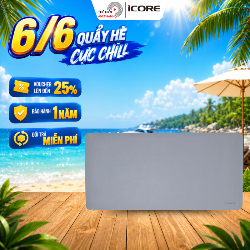 Thảm Da Trải Bàn Làm Việc Kiêm Tấm Lót Chuột iCore 8040 - THẾ GIỚI ÂM THANH