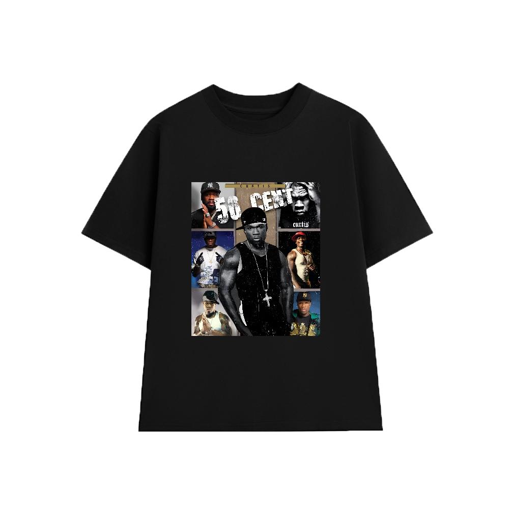Áo Thun 50 Cent C003, Unisex Form Rộng Cotton Mềm