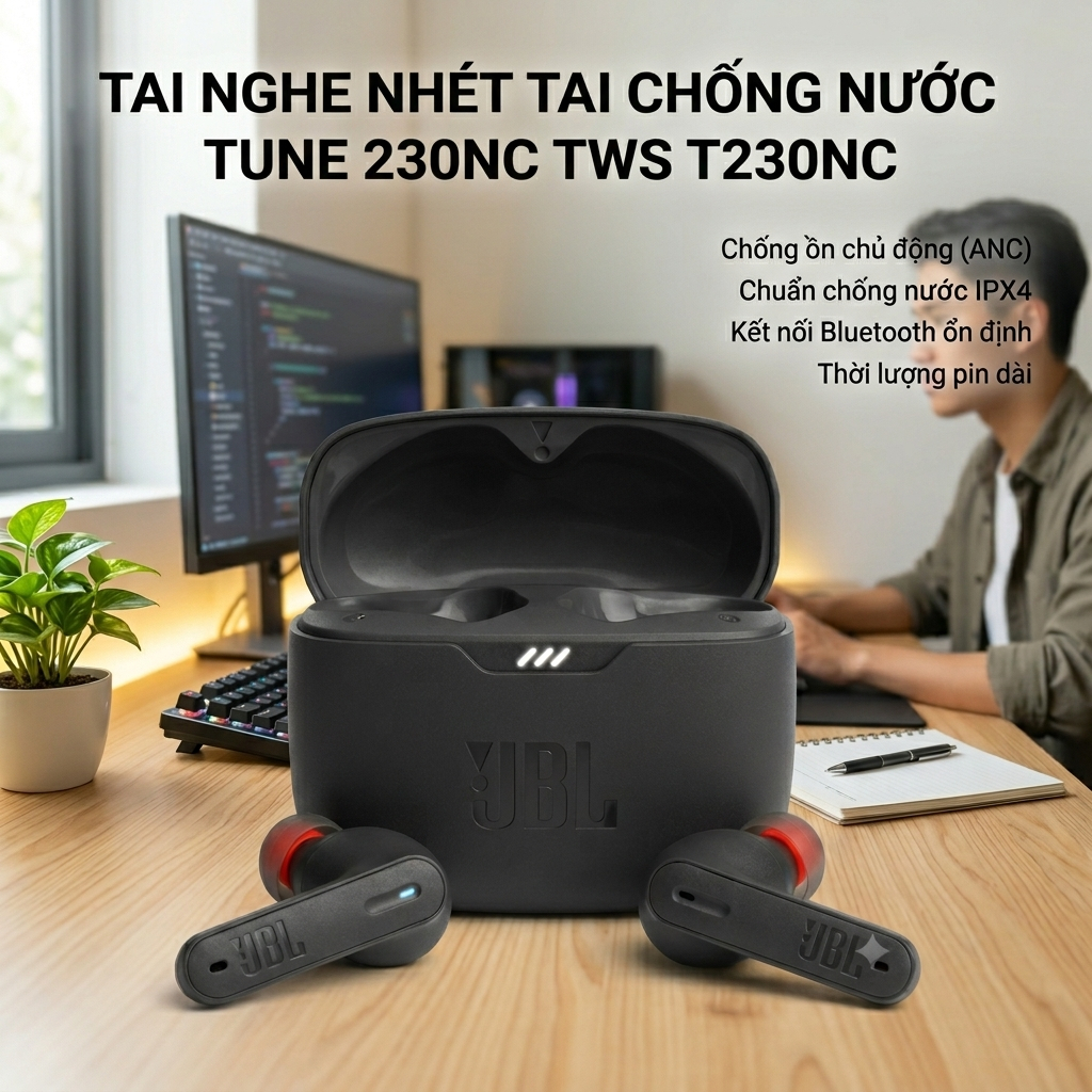 JBL Tune 230NC Tai Nghe Bluetooth Có Mic Nghe Gọi Chất Lượng
