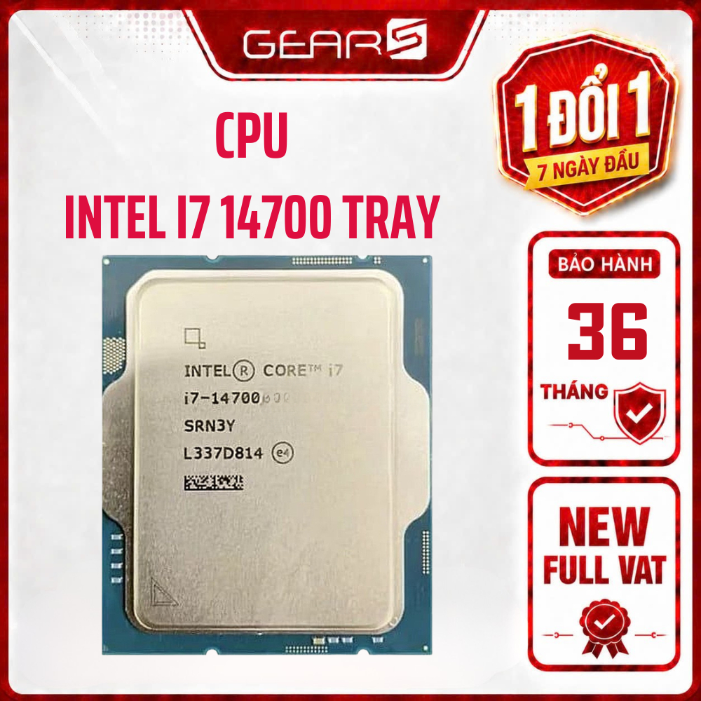 [FULL VAT] CPU INTEL Core i7 14700 TRAY - Bảo Hành 36 Tháng