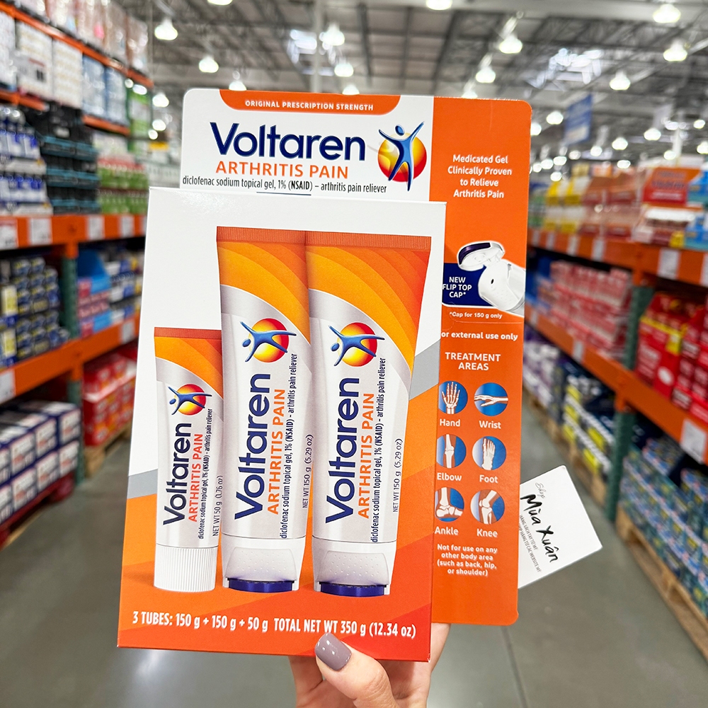 [HÀNG MỸ] Nguyên set gel bôi Voltaren (2 tuýp 150g + 1 tuýp 50g)