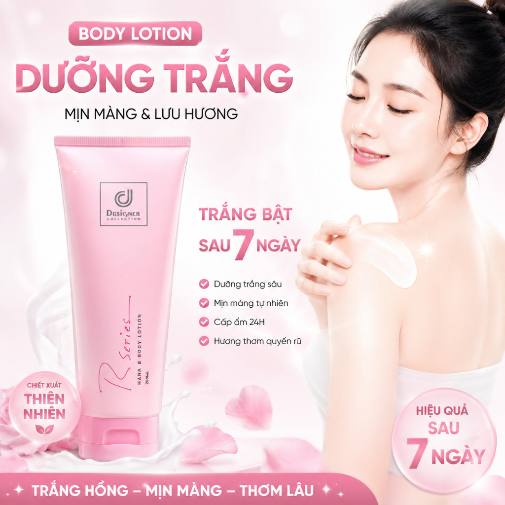 Sữa Dưỡng Thể Trắng Da Hương Nước Hoa Thái Lan Rseries Hand and Body Lotion 200ml