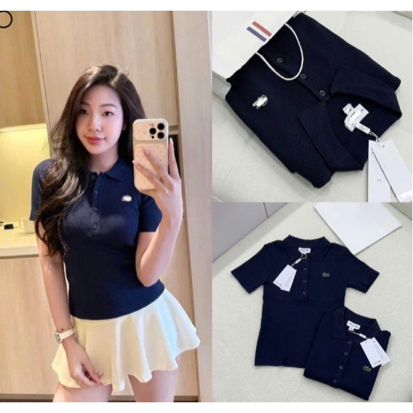 A605-Áo len polo thêu cá 4 màu hàng nhà máy đủ tem | BigBuy360 - bigbuy360.vn