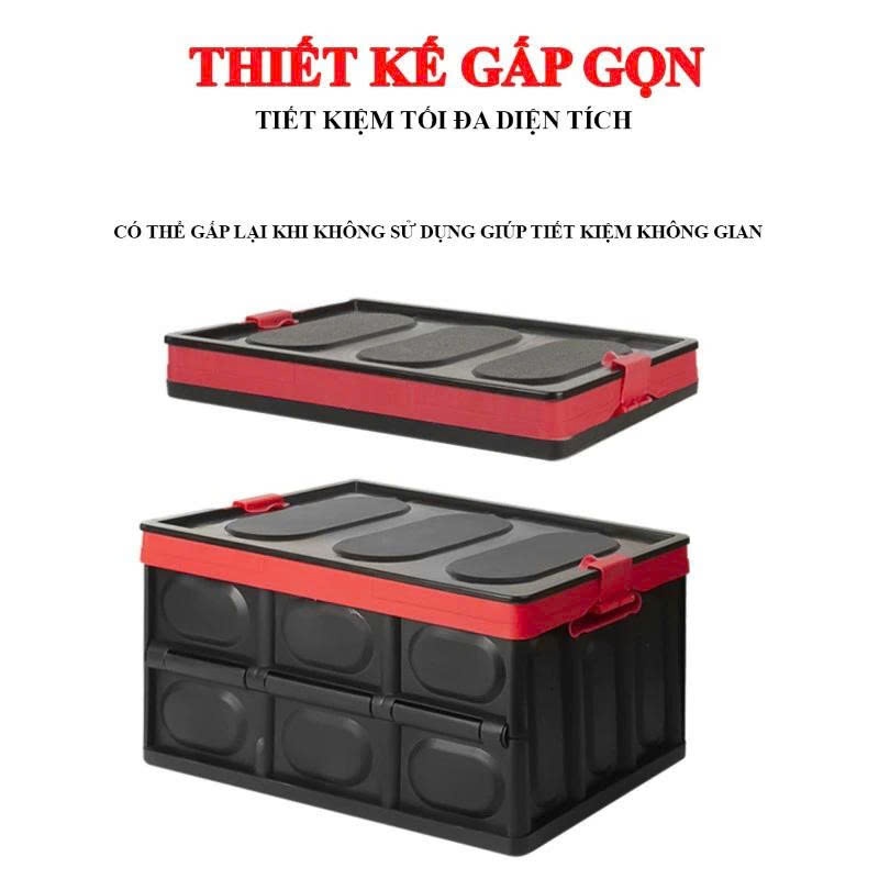 thùng gấp gọn, thùng để đồ cốp xe ô tô gấp gọn phụ kiện ô tô