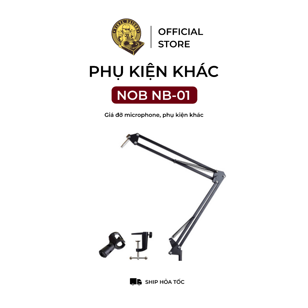 Giá đỡ micro NOB NB-01 boom arm dùng cho microphone hoặc phụ kiện khác