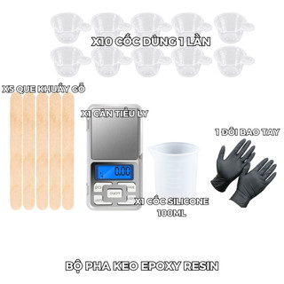 Bộ Dụng Cụ Pha Keo Epoxy Resin, Chất Liệu Silicone