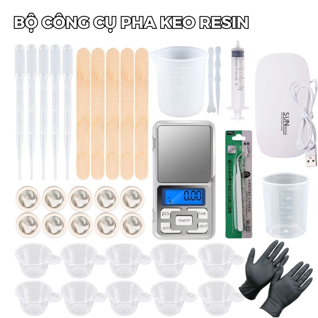 Bộ Dụng Cụ Pha Keo Epoxy Resin, Chất Liệu Silicone