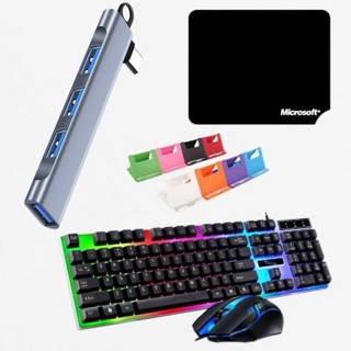HUB OTG-2 3.0 kết nối điện thoại cổng TypeC và Micro USB , làm việc chơi game trên máy android