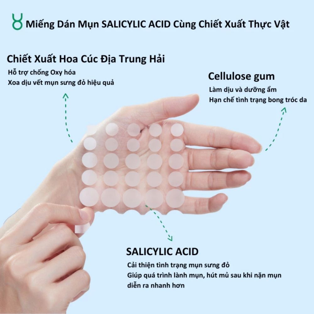 Ảnh 4 của Miếng dán mụn FOCALSKIN ACNE PIMPLE PATCH DAY NIGHT  bảo vệ da khỏi bụi bẩn, giảm sưng.