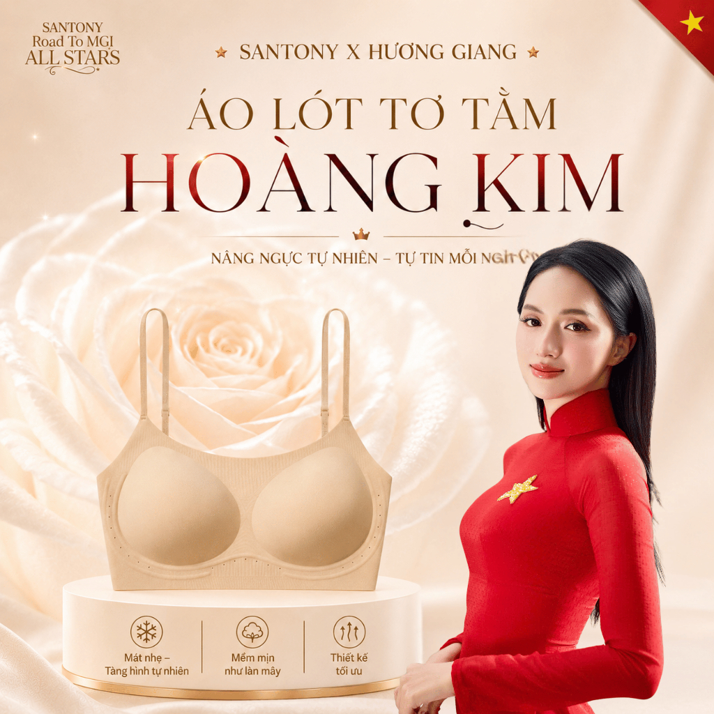 [Hương Giang x Santony] Áo Ngực Không Gọng, Không Cài, Thảo Mộc Hương Hoa Sơn Trà – 65156