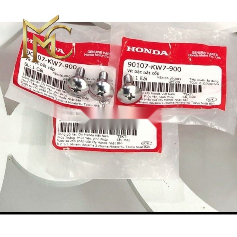 3 ốc bắt cốp xe Wave Thái, Alpha, Zx Honda (90107KW7900) MC