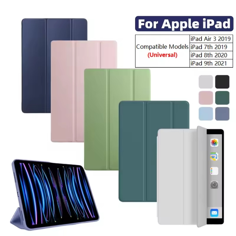 Bao da TPU iPad Gen 7/8/9 (10.2 inch) và iPad Pro 10.5 2017, iPad Air3 (10.5 inch) khay dẻo nắp gập 