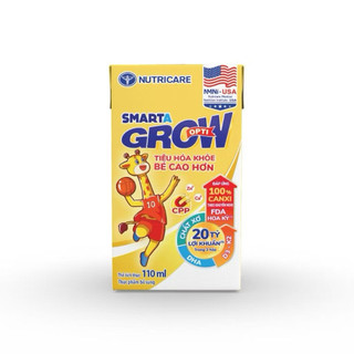 [Thùng 110ml] Sữa Bột Pha sẵn Nutricare Smarta Grow, Phát Triển chiều cao, Não Bộ